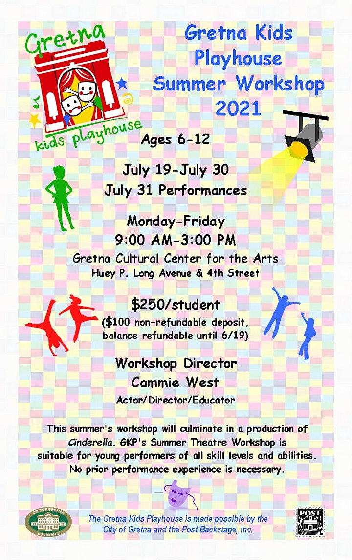 Gretna Kids Playhouse Summer 2021 City Of Gretna City Of