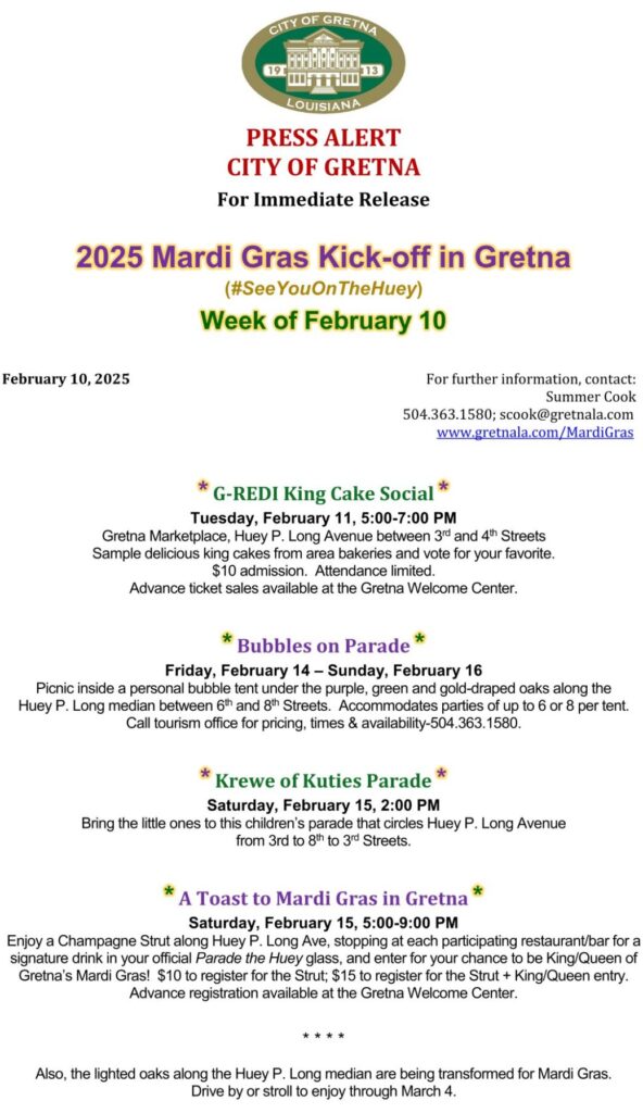 mardi gras throws gretna