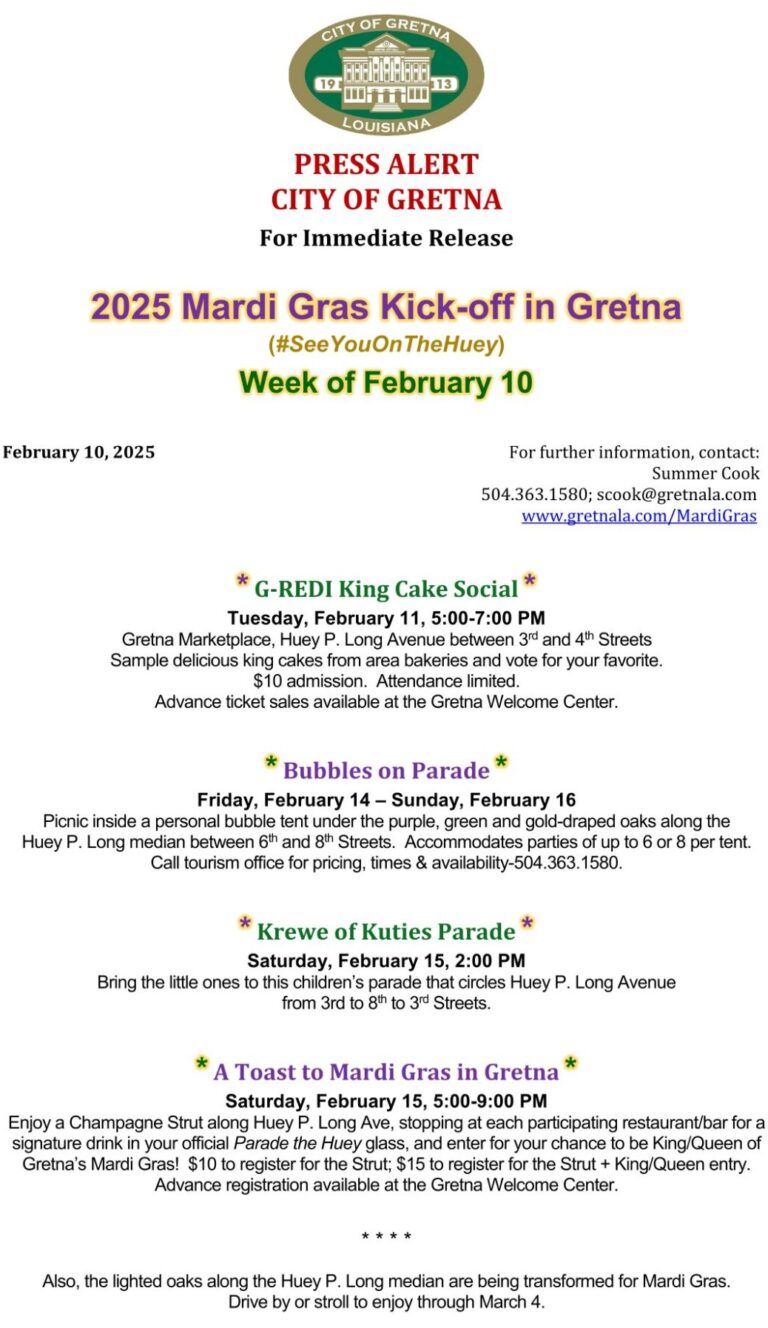 gretna mardi gras 2025